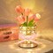 Tulip Flower Lamp, Mothers Day Gifts | USB Rechargeable Cordless Night Light | Touch Control | 3-Color Adjustable Dimming | Mothers Day Gift for Mom, Birthday Gift for Women, Home Decor